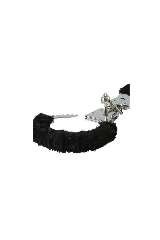 Sex & Mischief - Furry Handcuffs - Black - Image 3