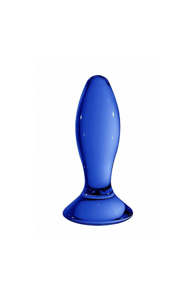 Shots Toys - Chrystalino - Follower Glass Butt Plug - Blue