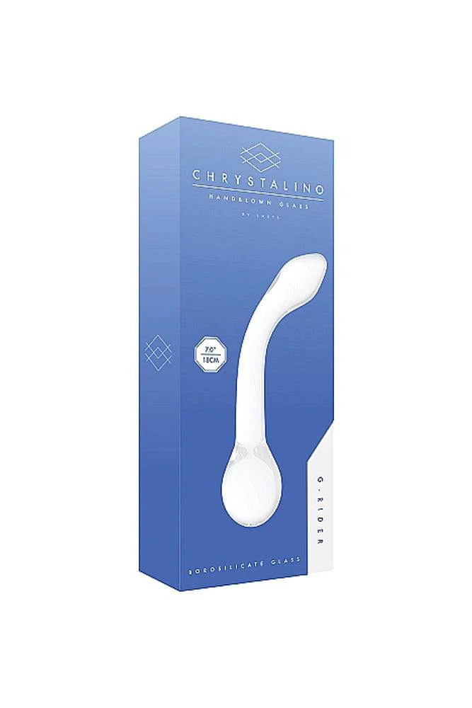 Shots Toys - Chrystalino - G-Rider Glass Dildo - White