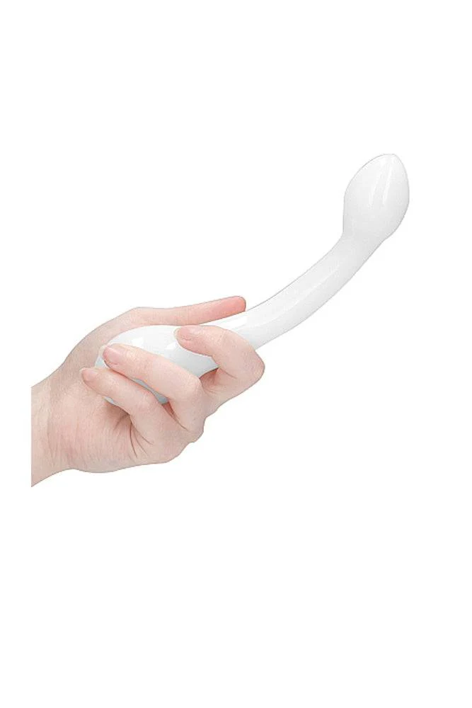 Shots Toys - Chrystalino - G-Rider Glass Dildo - White - Image 3