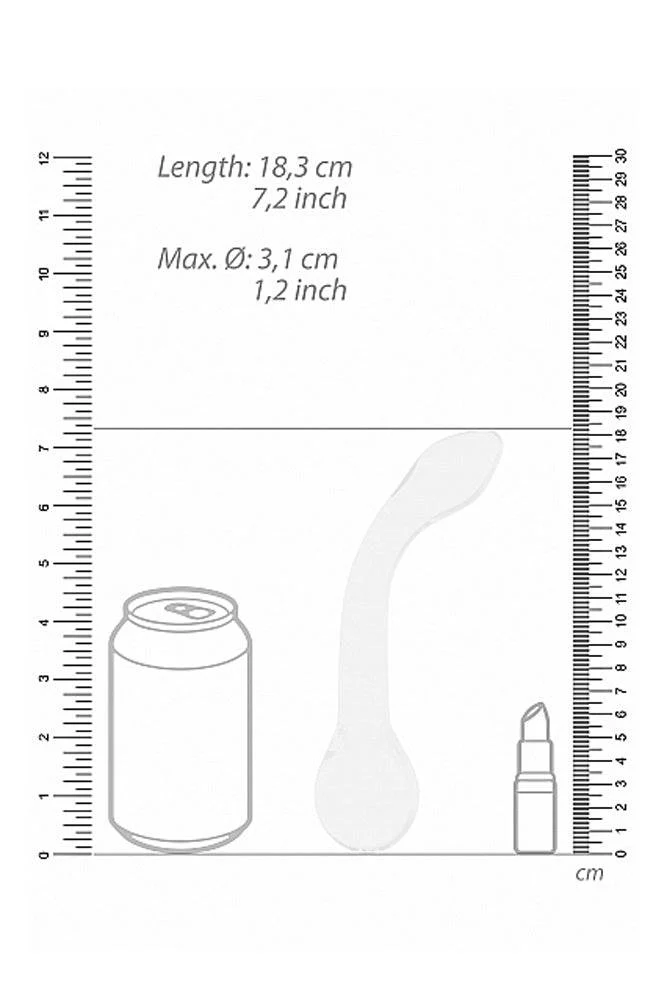 Shots Toys - Chrystalino - G-Rider Glass Dildo - White - Image 5