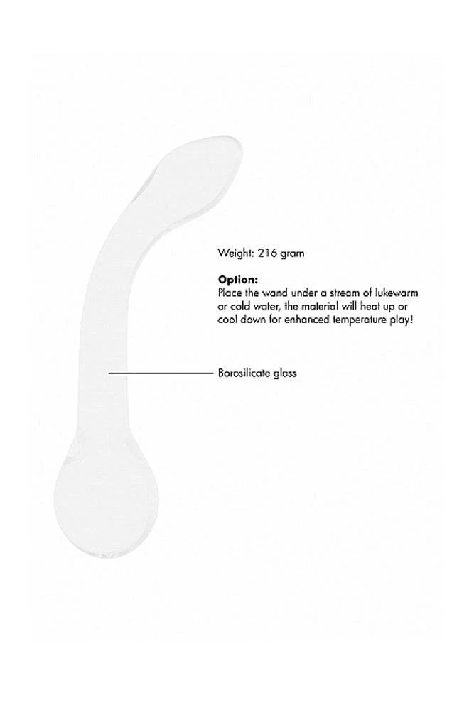 Shots Toys - Chrystalino - G-Rider Glass Dildo - White - Image 6
