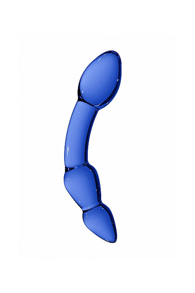 Shots Toys - Chrystalino - Superior Glass Dildo - Blue