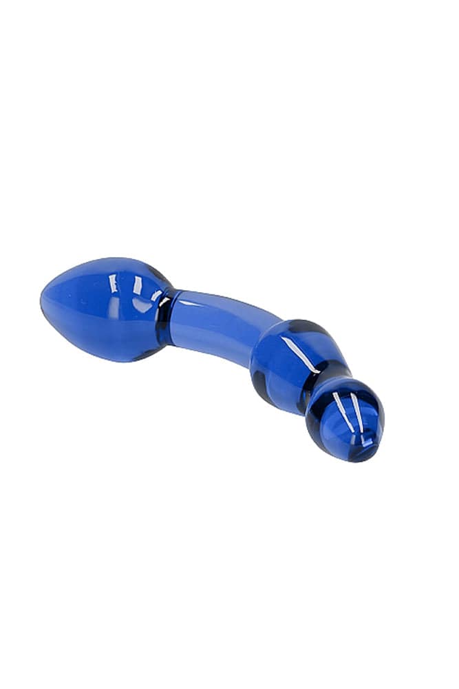 Shots Toys - Chrystalino - Superior Glass Dildo - Blue - Image 2