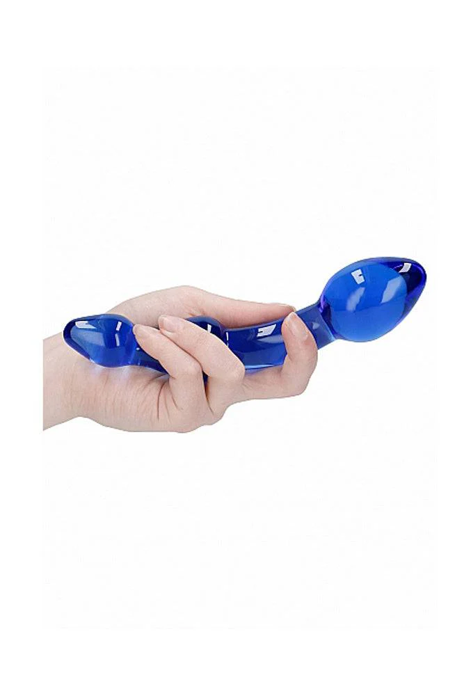 Shots Toys - Chrystalino - Superior Glass Dildo - Blue - Image 3