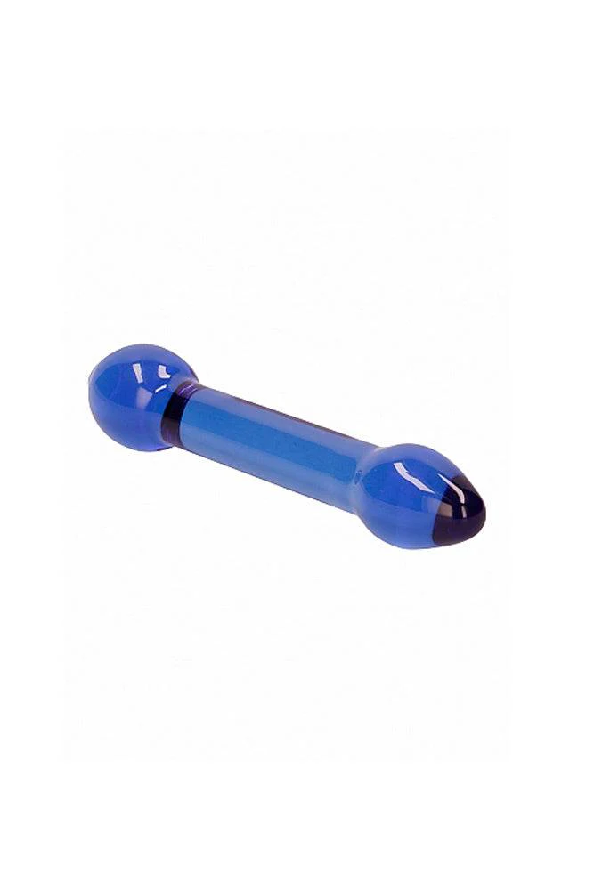 Shots Toys - Chrystalino - Treasure Glass Dildo - Blue - Image 2