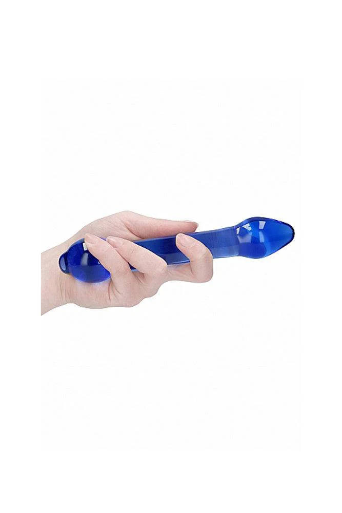 Shots Toys - Chrystalino - Treasure Glass Dildo - Blue - Image 4