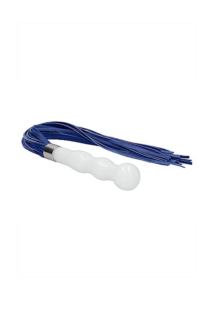 Shots Toys - Chrystalino - Whipster Glass Whip & Dildo - White - Image 3
