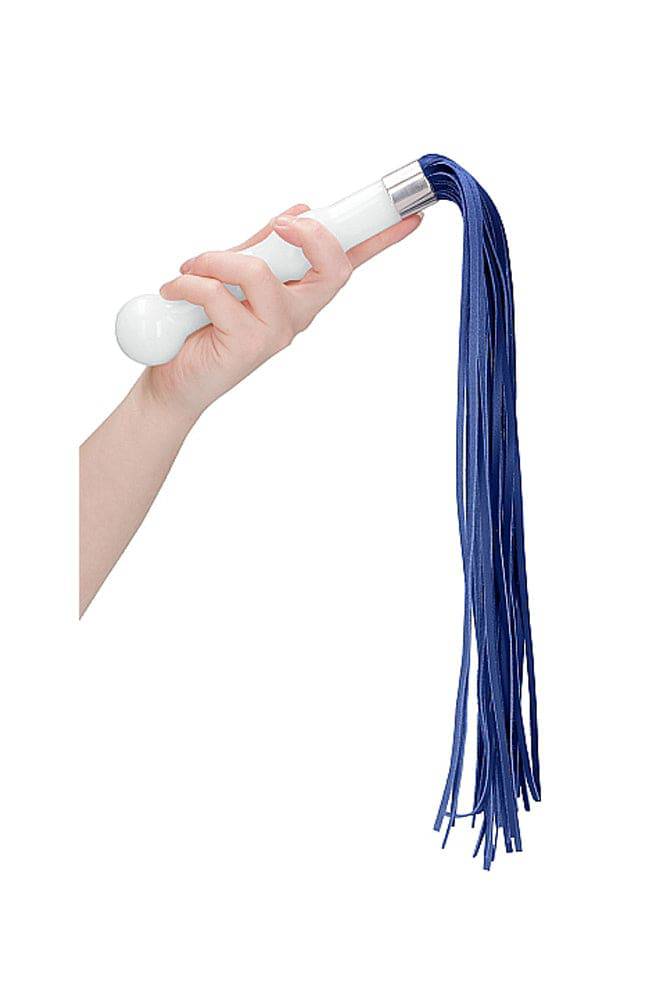 Shots Toys - Chrystalino - Whipster Glass Whip & Dildo - White - Image 4