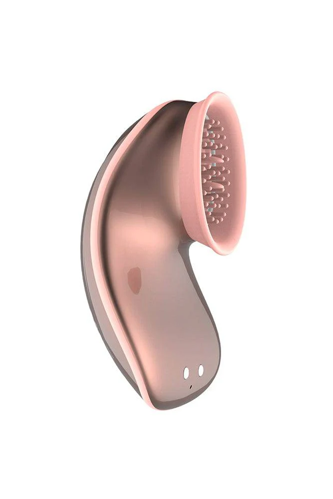 Shots Toys - Innovation - Twitch Hands Suction & Vibration Clitoral Toy - Rose Gold