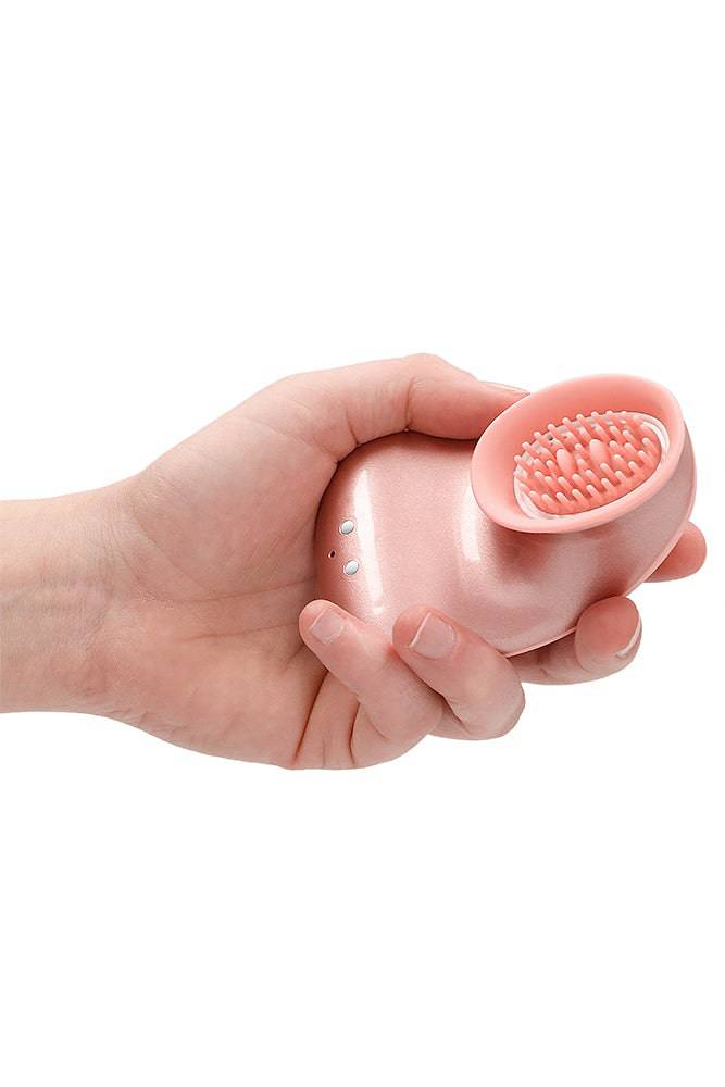 Shots Toys - Innovation - Twitch Hands Suction & Vibration Clitoral Toy - Rose Gold - Image 5