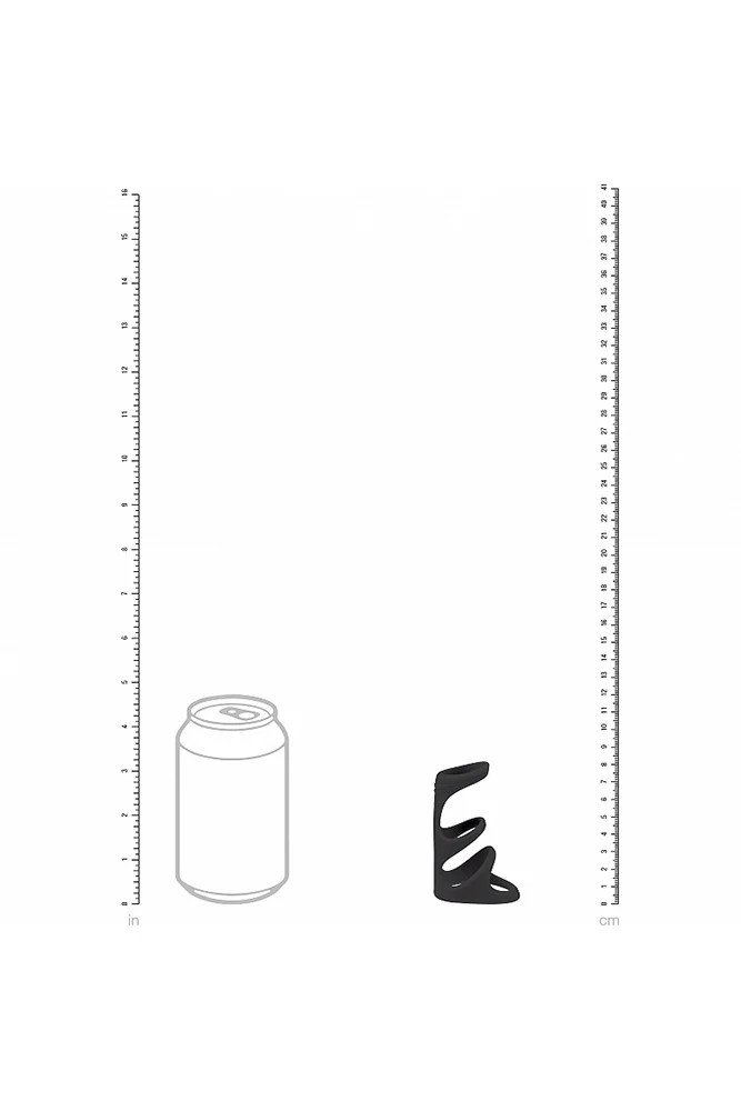 Shots Toys - Levelz - 3 Loop Silicone Cock Ring - Image 3