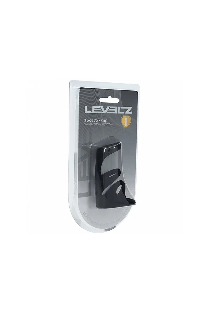 Shots Toys - Levelz - 3 Loop Silicone Cock Ring - Image 4
