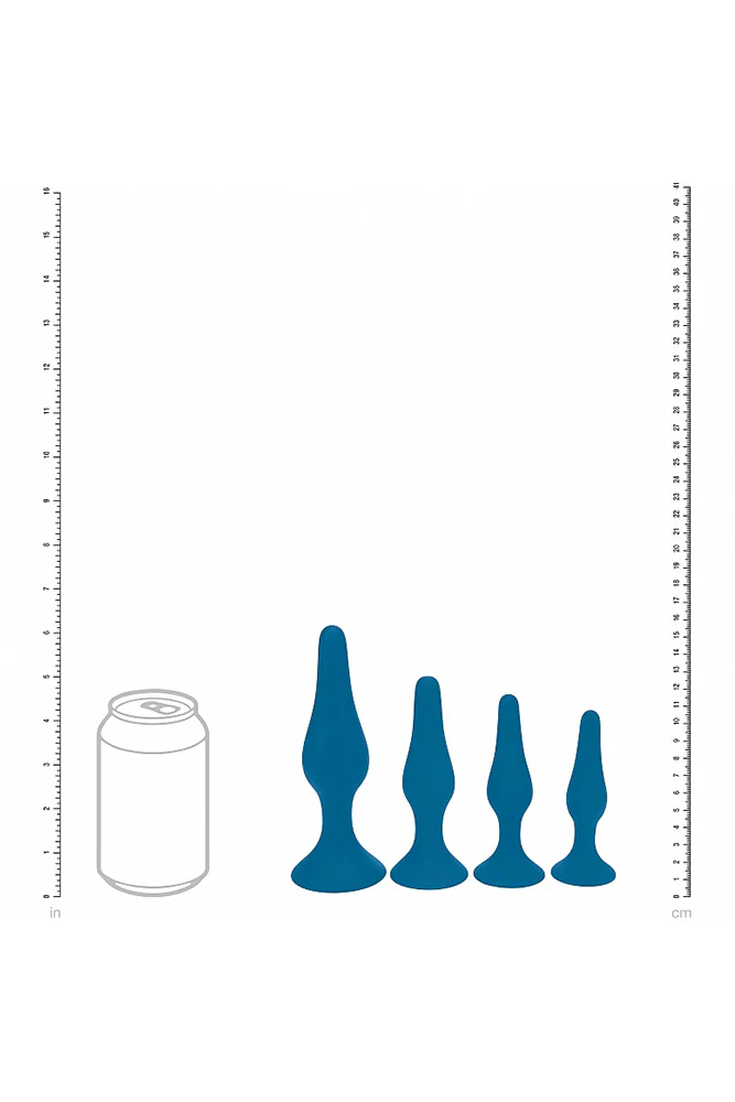 Shots Toys - Levelz - 4 PC Slim Silicone Anal Plug Set - Image 5