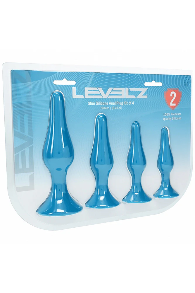 Shots Toys - Levelz - 4 PC Slim Silicone Anal Plug Set - Image 7
