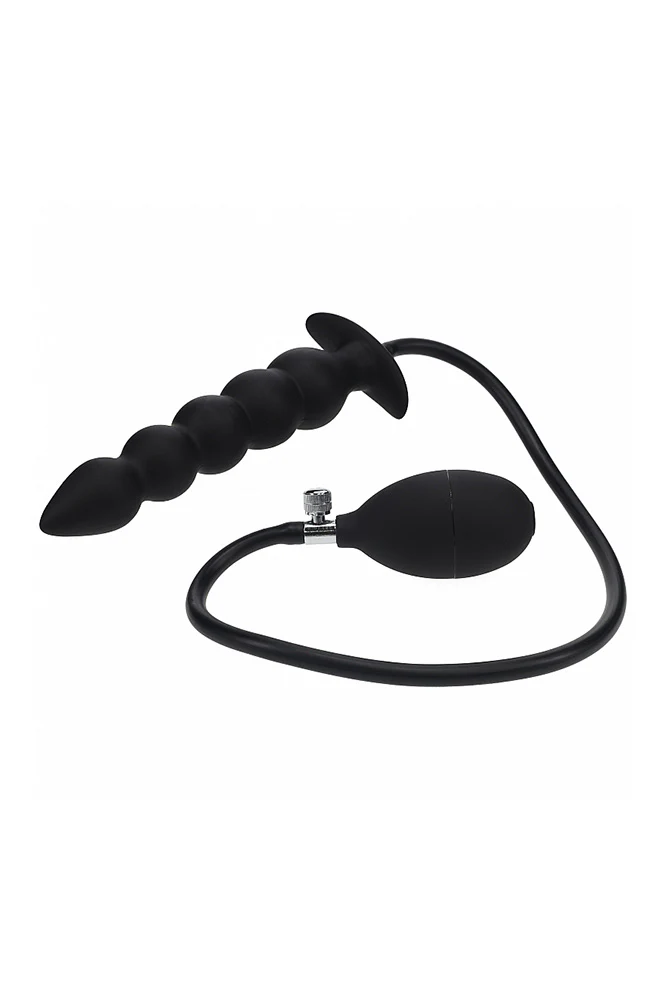 Shots Toys - Levelz - Beaded Inflatable Silicone Anal Plug