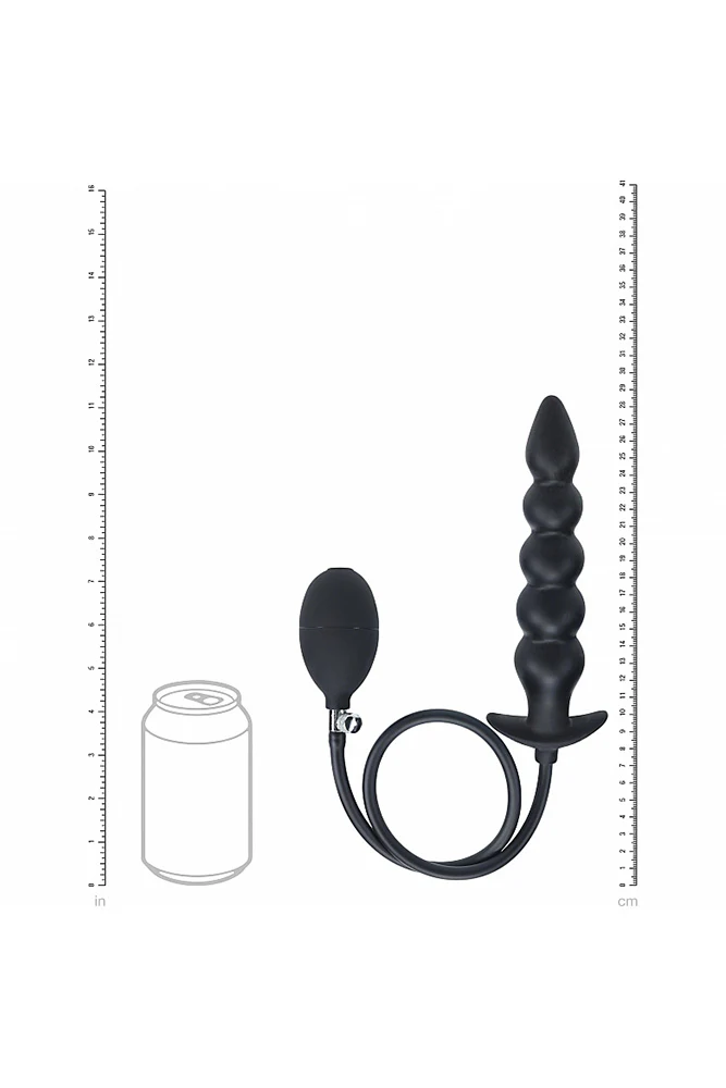 Shots Toys - Levelz - Beaded Inflatable Silicone Anal Plug - Image 5