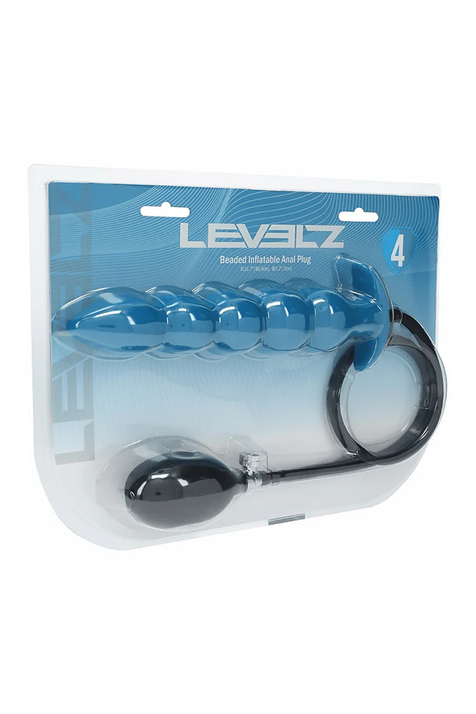 Shots Toys - Levelz - Beaded Inflatable Silicone Anal Plug - Image 6