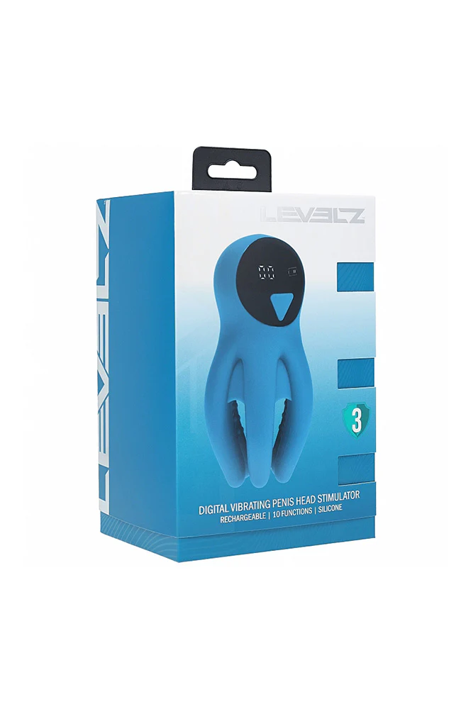 Shots Toys - Levelz - Digital Vibrating Silicone Penis Head Stimulator with Tentacles - Image 6