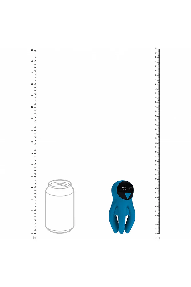 Shots Toys - Levelz - Digital Vibrating Silicone Penis Head Stimulator with Tentacles - Image 7