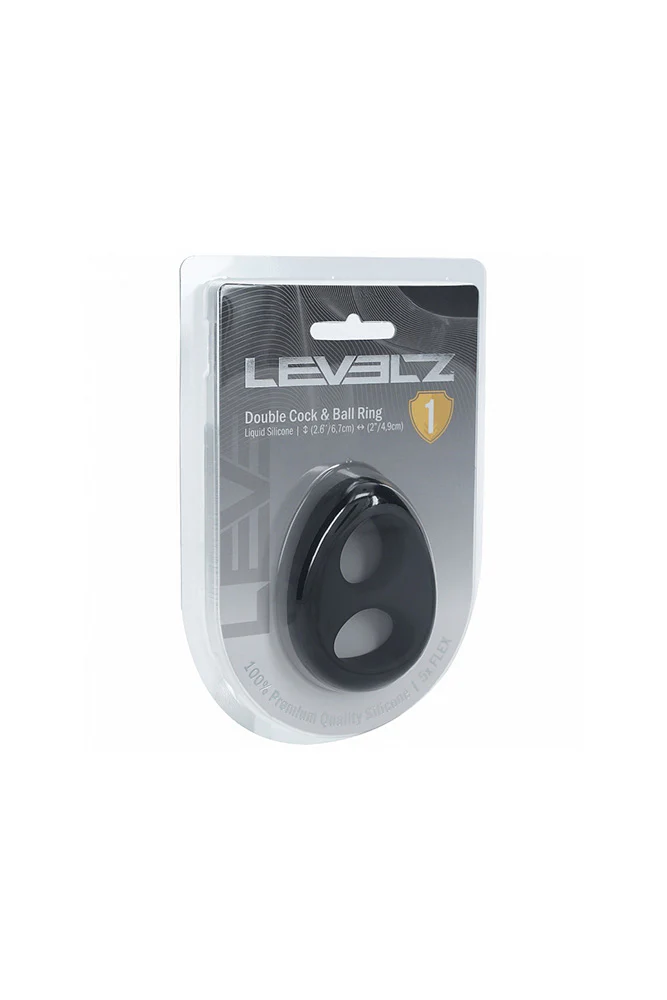 Shots Toys - Levelz - Double Liquid Silicone Cock & Ball Ring - Image 2