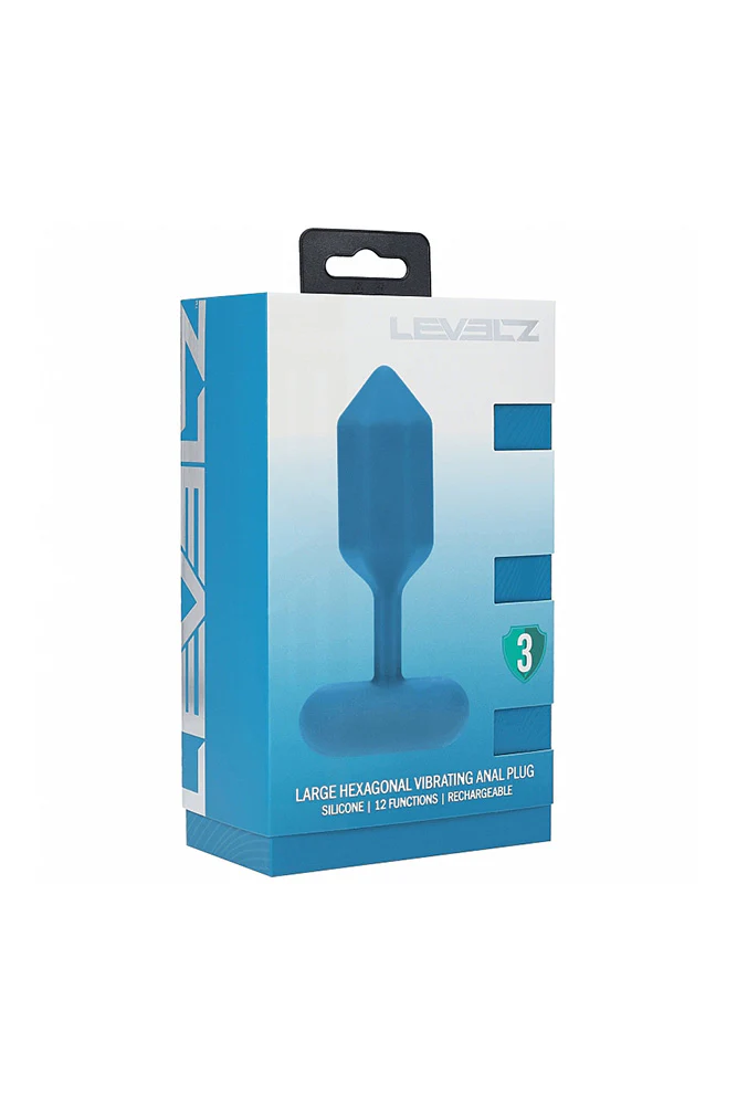 Shots Toys - Levelz - Hexagonal Vibrating Silicone Anal Plug - Image 11