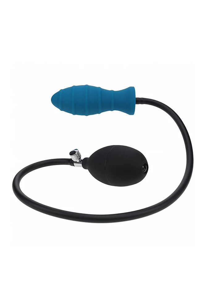 Shots Toys - Levelz - Ribbed Inflatable Silicone Anal Plug - Image 2