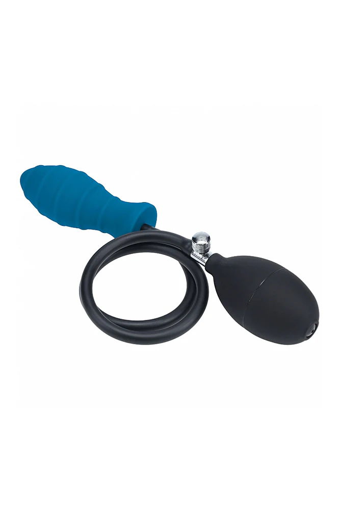 Shots Toys - Levelz - Ribbed Inflatable Silicone Anal Plug - Image 4