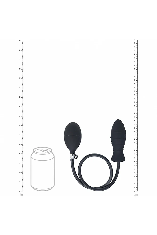 Shots Toys - Levelz - Ribbed Inflatable Silicone Anal Plug - Image 5