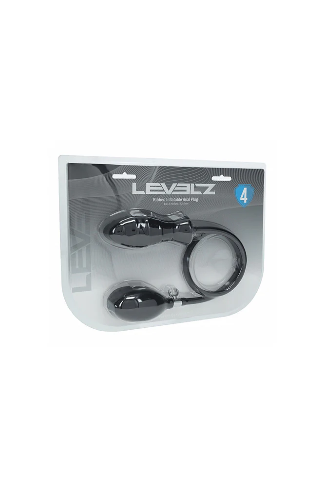 Shots Toys - Levelz - Ribbed Inflatable Silicone Anal Plug - Image 6