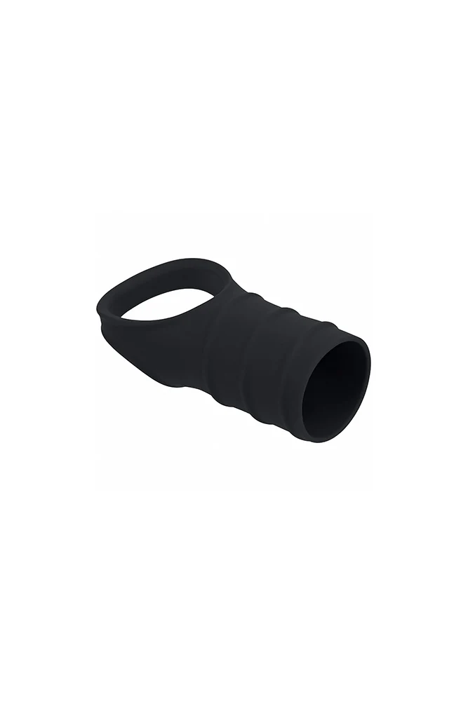 Shots Toys - Levelz - Silicone Cock Ring & Ribbed Sleeve