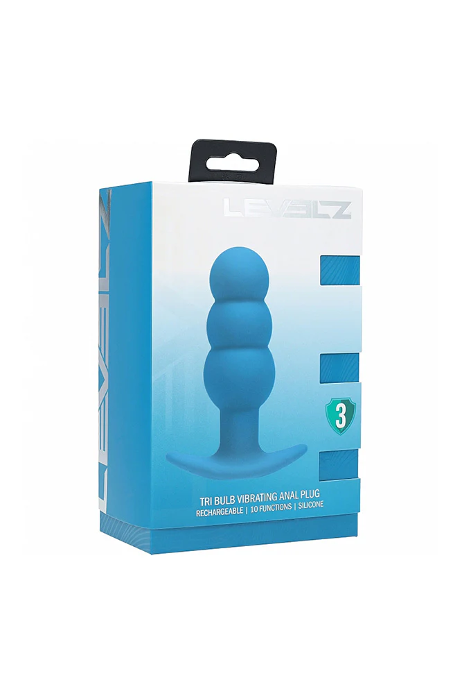 Shots Toys - Levelz - Tri Bulb Vibrating Silicone Anal Plug - Image 6