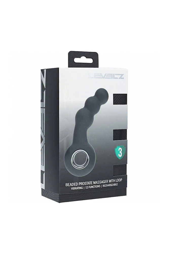 Shots Toys - Levelz - Vibrating Beaded Silicone Prostate Massager - Image 5