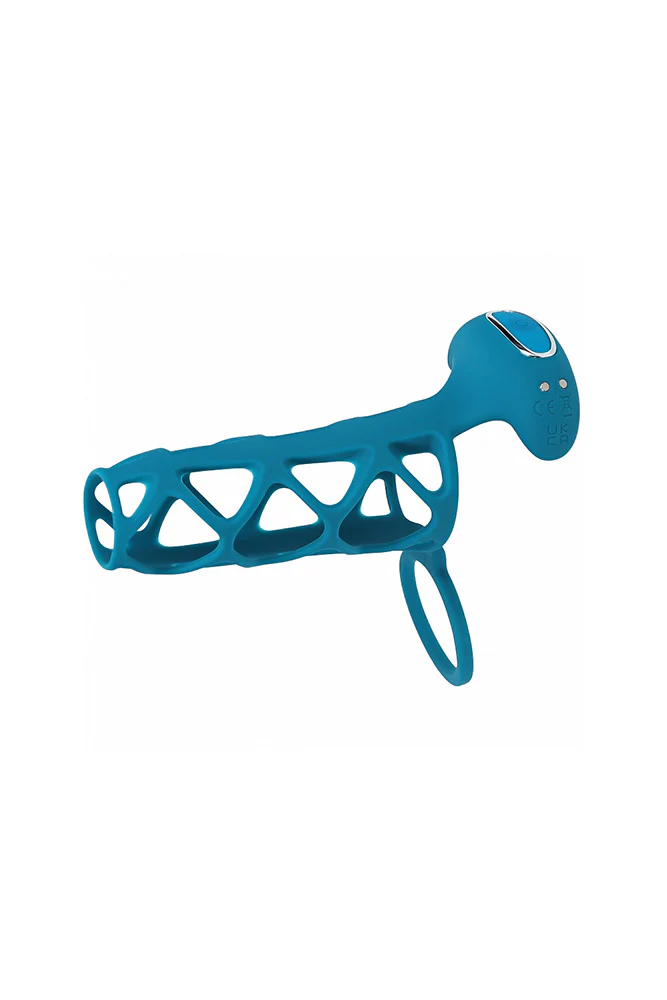 Shots Toys - Levelz - Vibrating Cage Silicone Cock Sleeve & Ball Ring