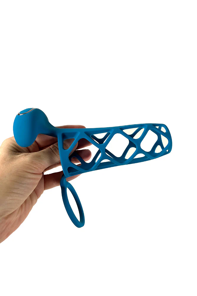 Shots Toys - Levelz - Vibrating Cage Silicone Cock Sleeve & Ball Ring - Image 3