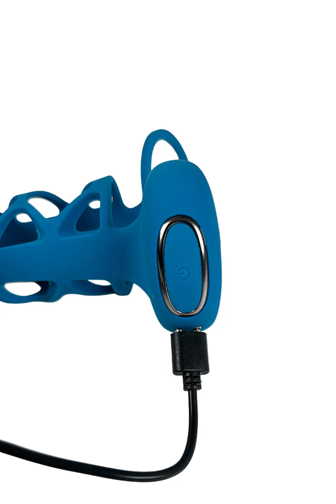 Shots Toys - Levelz - Vibrating Cage Silicone Cock Sleeve & Ball Ring - Image 6