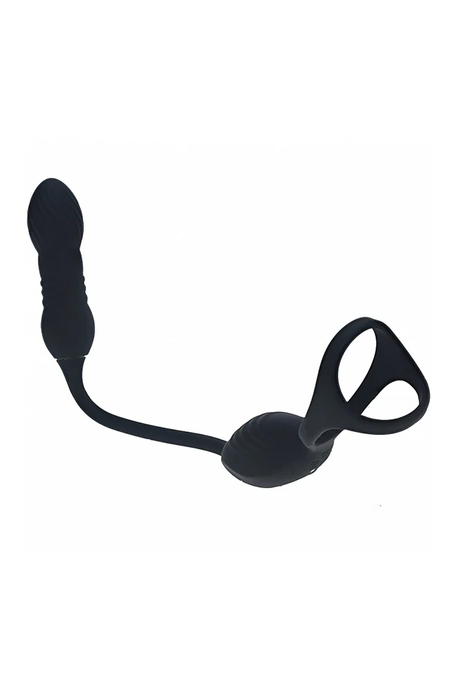 Shots Toys - Levelz - Vibrating & Thrusting Silicone Tri O Cock Ring with Prostate Stimulator - Image 3