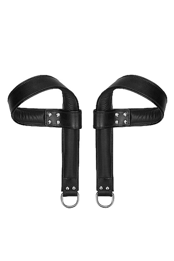 Shots Toys - Pain - Saddle Suspension Leather Cuffs - Black - Image 2