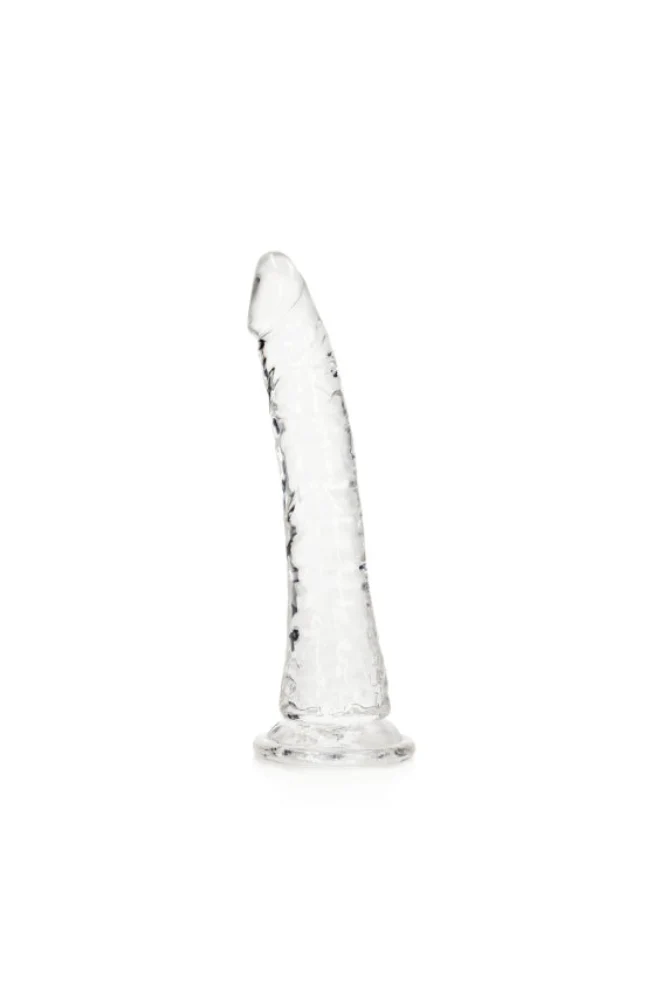 Shots Toys - RealRock - 7" Slim Realistic Dildo with Suction Cup - Clear