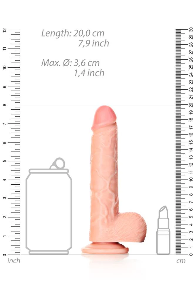 Shots Toys - RealRock - 7" Straight Dildo with Balls - Image 9