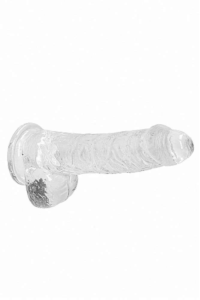 Shots Toys - RealRock - 8" Crystal Clear Dildo with Balls - Assorted - Image 5