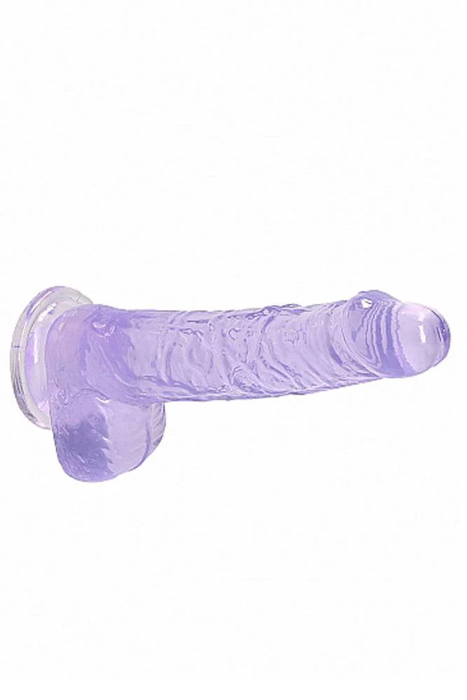 Shots Toys - RealRock - 8" Crystal Clear Dildo with Balls - Assorted - Image 9