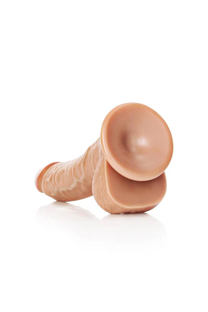 Shots Toys - RealRock - 8" Curved Dildo with Balls - Image 8