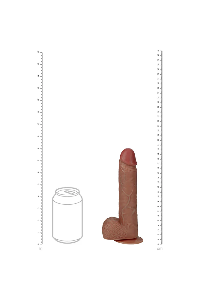 Shots Toys - RealRock - 8" Vibrating & Rotating Dildo with Balls - Image 9