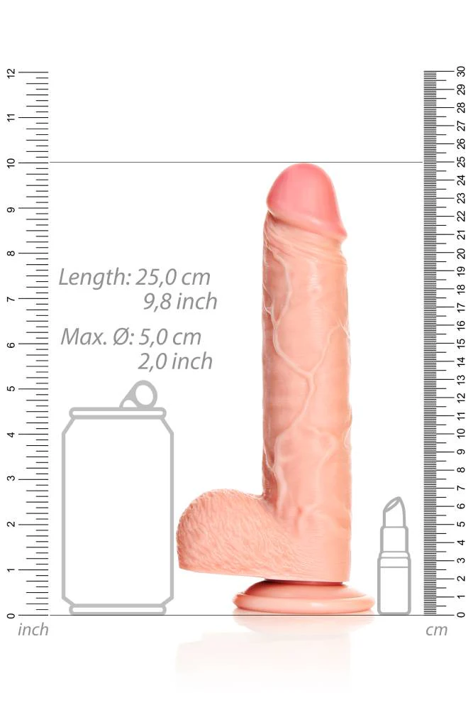 Shots Toys - RealRock - 9" Straight Dildo with Balls - Image 9