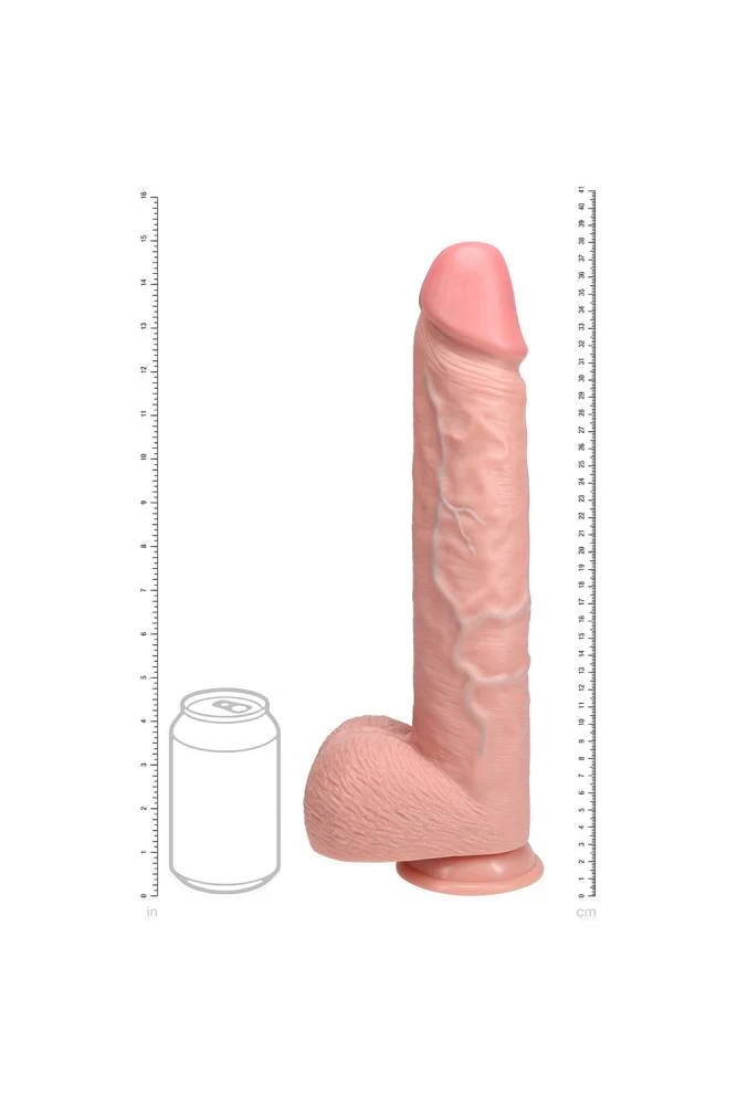 Shots Toys - RealRock - Extra Long 15" Dildo with Balls - Various Colors - Image 9