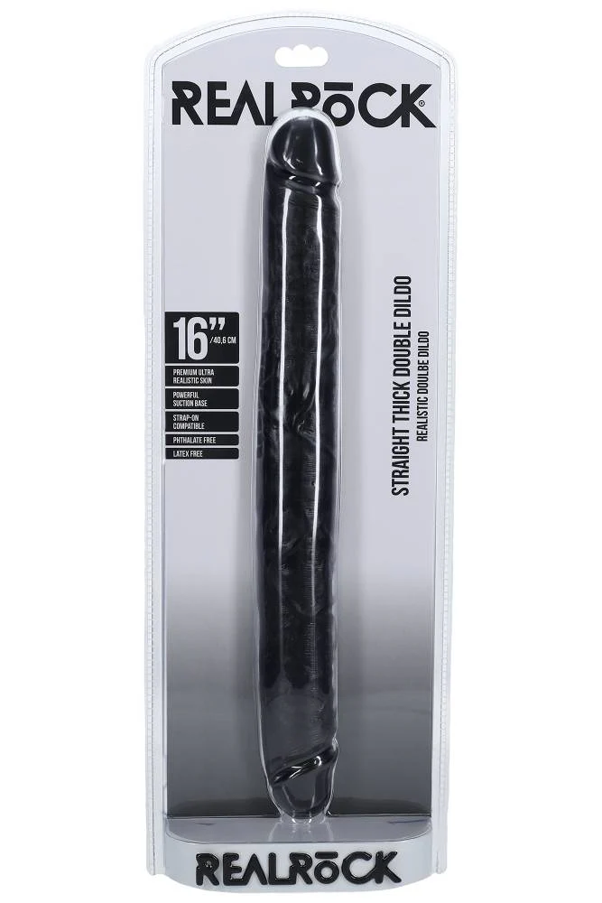 Shots Toys - RealRock - Thick Double Ended Dong - Various Sizes & Colors - Image 11