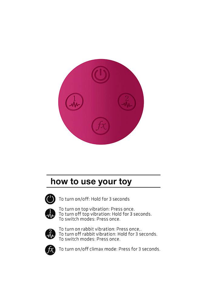 Shots Toys - VIVE - Kyra Pulse Clitoral Rabbit Vibrator - Pink - Image 7