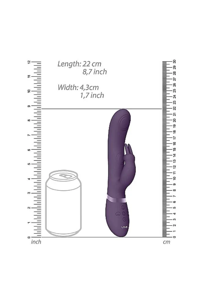 Shots Toys - VIVE - May Dual Pulse-Wave Rabbit Vibrator - Purple - Image 5