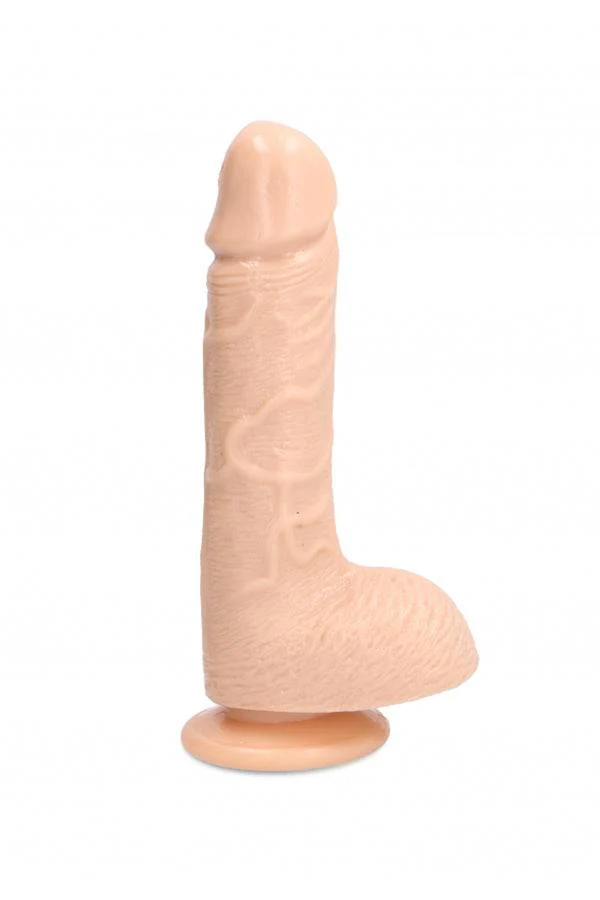 SLT by Shots Toys - Self Lubricating Dong - 7 inch - Beige - Image 2